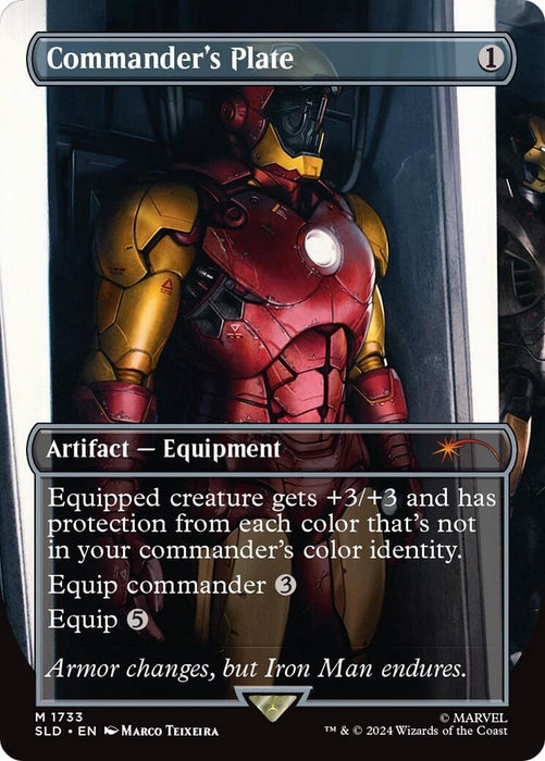 Image for Commander's Plate (1733) (Rainbow Foil) (1733) (Foil) [Secret Lair Drop Series] - Magic: The Gathering