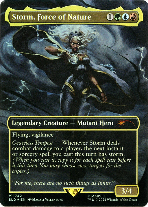 Image for Storm, Force of Nature (Rainbow Foil) (1742) (Foil) [Secret Lair Drop Series] (SLD) - Magic: The Gathering