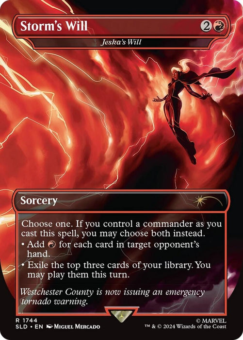 Image for Storm's Will - Jeska's Will (Rainbow Foil) (1744) (Foil) [Secret Lair Drop Series] - Magic: The Gathering