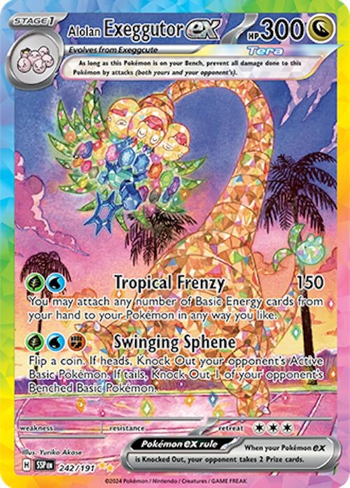 Image for Alolan Exeggutor ex (242/191) (Holofoil) [SV08: Surging Sparks] - Pokemon