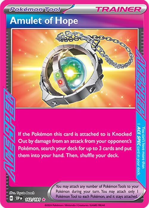 Image for Amulet of Hope (162/191) (Holofoil) [SV08: Surging Sparks] - Pokemon