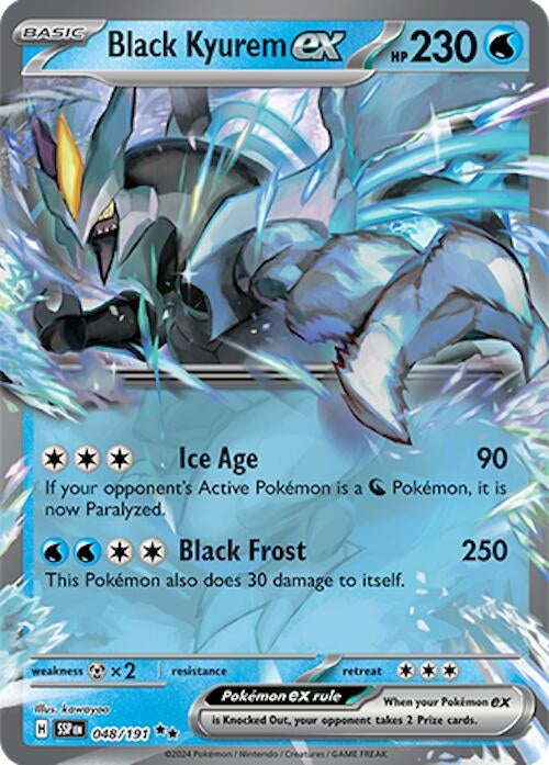 Image for Black Kyurem ex (048/191) (Holofoil) [SV08: Surging Sparks] - Pokemon