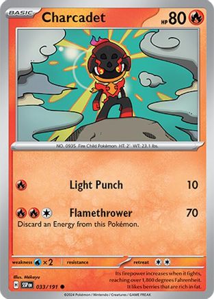 Charcadet (33/191) Reverse Holofoil [SV08: Surging Sparks]