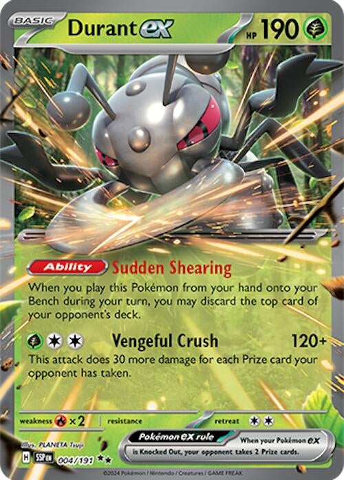 Image for Durant ex (004/191) (Holofoil) [SV08: Surging Sparks] - Pokemon