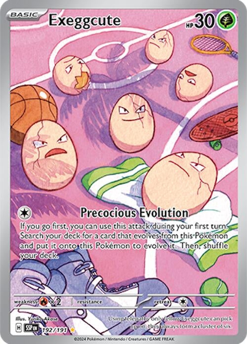 Image for Exeggcute (192/191) (Holofoil) [SV08: Surging Sparks] - Pokemon