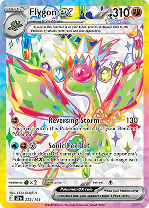 Image for Flygon ex (222/191) (Holofoil) [SV08: Surging Sparks] - Pokemon