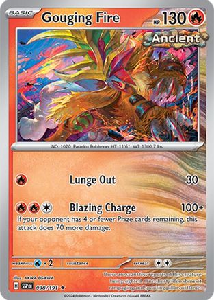 Gouging Fire (38/191) Reverse Holofoil [SV08: Surging Sparks]