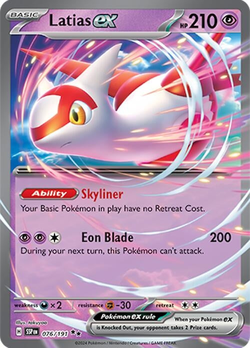 Image for Latias ex (076/191) (Holofoil) [SV08: Surging Sparks] - Pokemon
