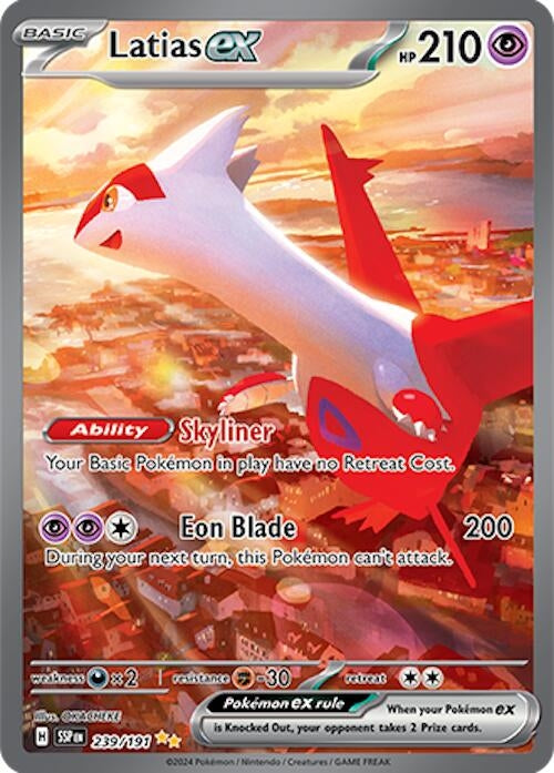 Image for Latias ex (239/191) (Holofoil) [SV08: Surging Sparks] - Pokemon