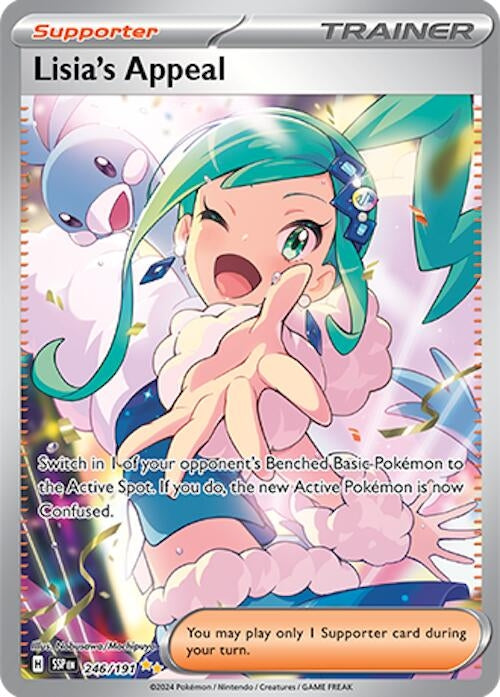 Image for Lisia's Appeal (246/191) (Holofoil) [SV08: Surging Sparks] - Pokemon