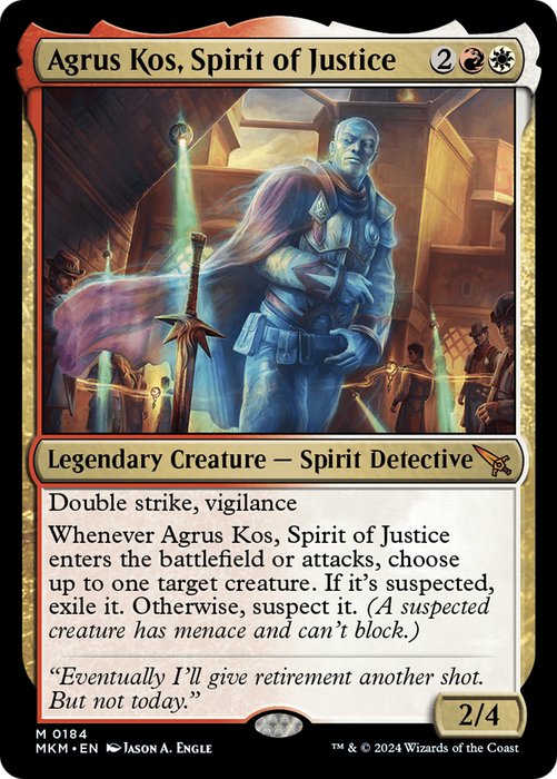 Agrus Kos, Spirit of Justice [MKM-184] Foil - Murders at Karlov Manor