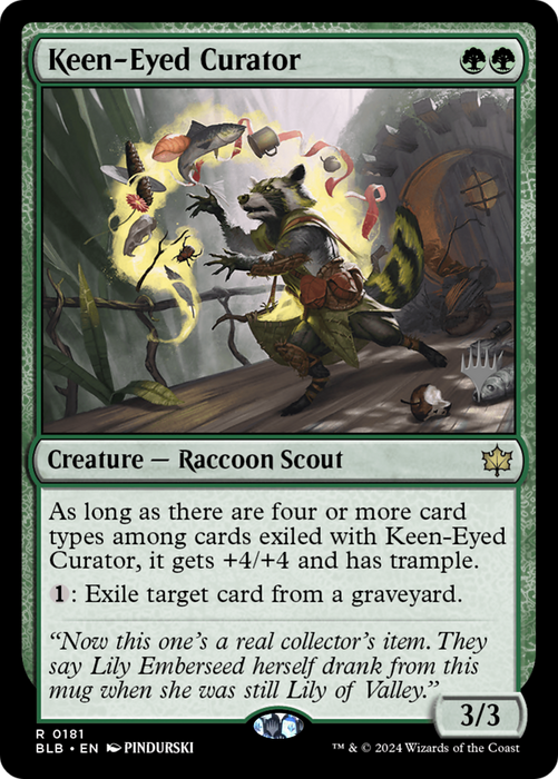 Keen-Eyed Curator [PBLB-181P] - Bloomburrow Promos