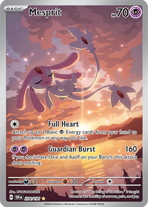 Image for Mesprit (204/191) (Holofoil) [SV08: Surging Sparks] - Pokemon