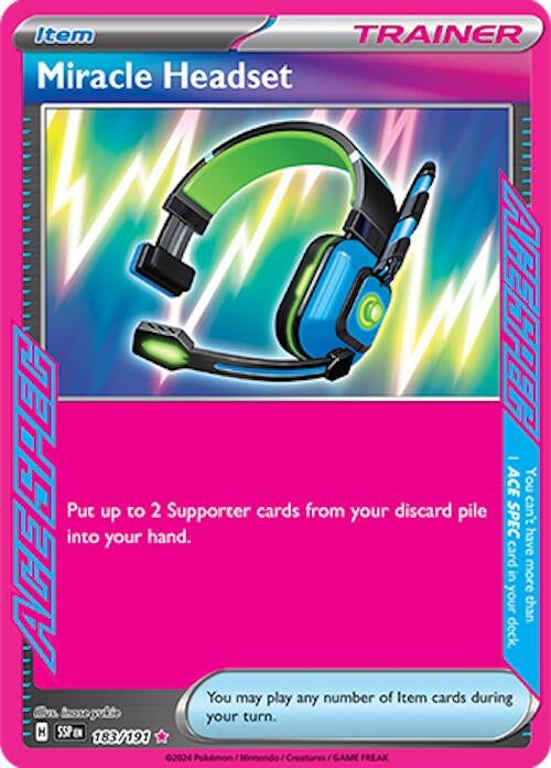 Image for Miracle Headset (183/191) (Holofoil) [SV08: Surging Sparks] - Pokemon