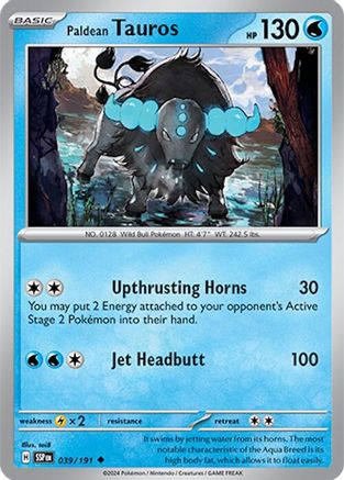 Paldean Tauros (39/191)  [SV08: Surging Sparks]