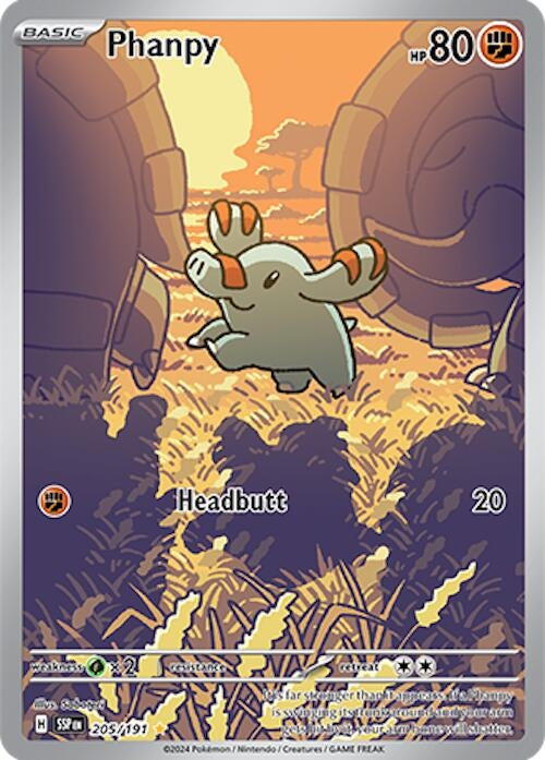 Image for Phanpy (205/191) (Holofoil) [SV08: Surging Sparks] - Pokemon