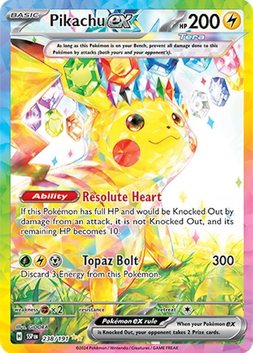 Image for Pikachu ex (238/191) (Holofoil) [SV08: Surging Sparks] - Pokemon