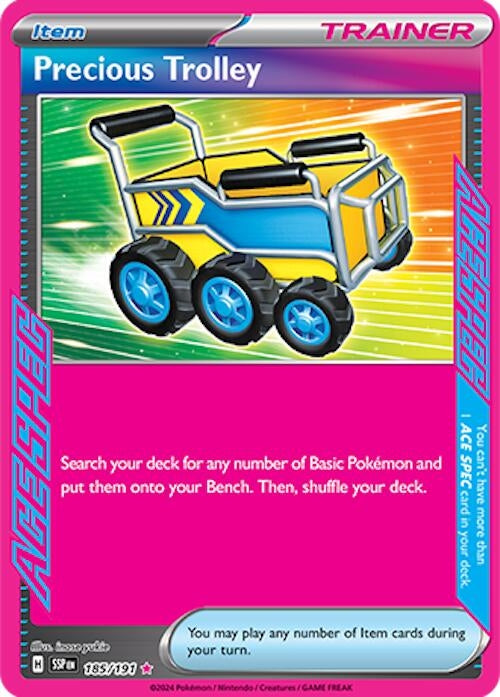 Image for Precious Trolley (185/191) (Holofoil) [SV08: Surging Sparks] - Pokemon
