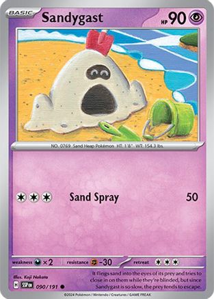 Sandygast (90/191) Reverse Holofoil [SV08: Surging Sparks]