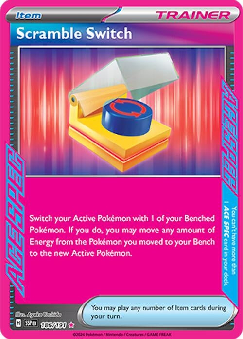 Image for Scramble Switch (186/191) (Holofoil) [SV08: Surging Sparks] - Pokemon