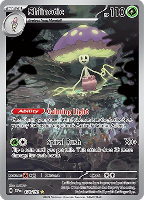 Image for Shiinotic (194/191) (Holofoil) [SV08: Surging Sparks] - Pokemon