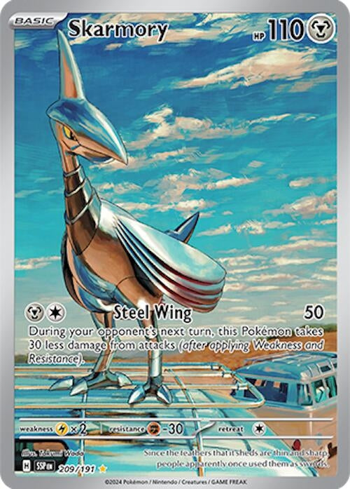 Image for Skarmory (209/191) (Holofoil) [SV08: Surging Sparks] - Pokemon