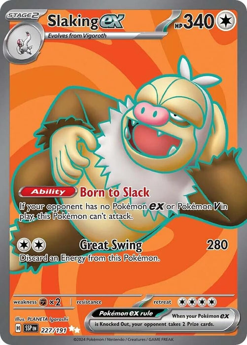Image for Slaking ex (227/191) (Holofoil) [SV08: Surging Sparks] - Pokemon