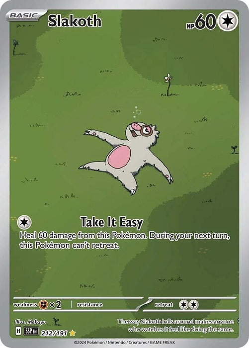 Image for Slakoth (212/191) (Holofoil) [SV08: Surging Sparks] - Pokemon