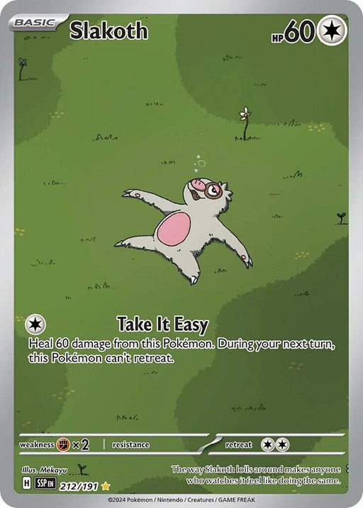 Image for Slakoth (212/191) (Holofoil) [SV08: Surging Sparks] - Pokemon