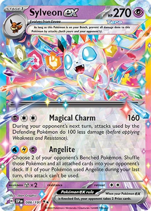 Image for Sylveon ex (086/191) (Holofoil) [SV08: Surging Sparks] - Pokemon