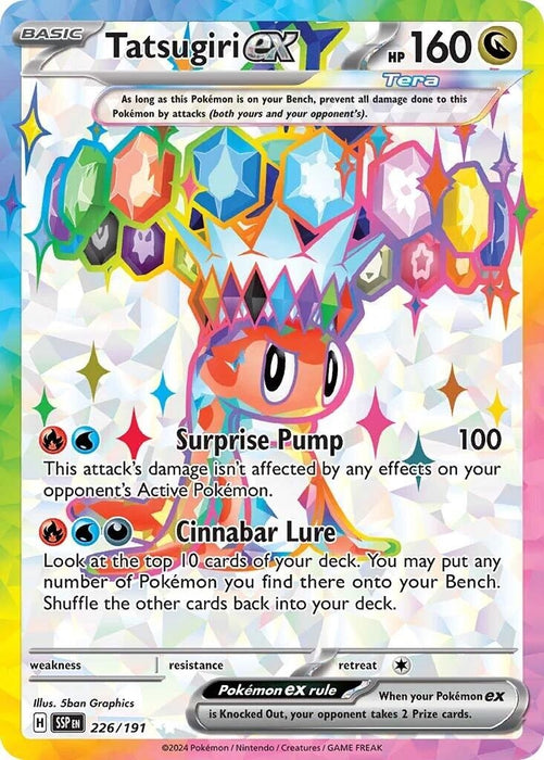 Image for Tatsugiri ex (226/191) (Holofoil) [SV08: Surging Sparks] - Pokemon