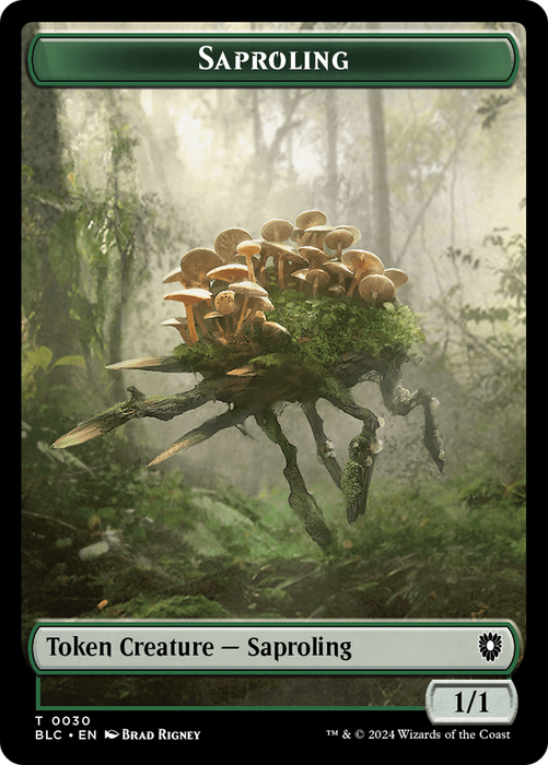 Saproling [TBLC-030] Foil - Bloomburrow Commander Tokens