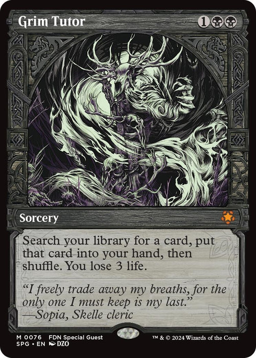 Image for Grim Tutor (Showcase) (76) (Foil) [Special Guests] - Magic: The Gathering
