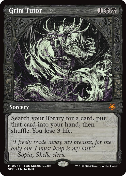 Image for Grim Tutor (Showcase) (76) (Foil) [Special Guests] - Magic: The Gathering