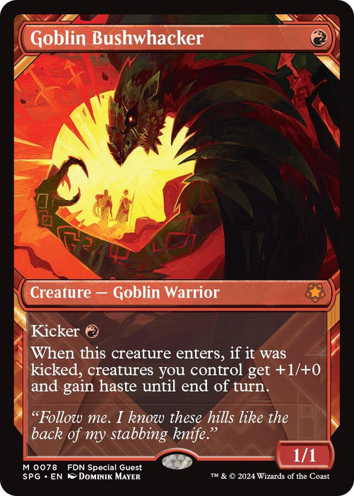 Image for Goblin Bushwhacker (Showcase) (78) (Foil) [Special Guests] - Magic: The Gathering