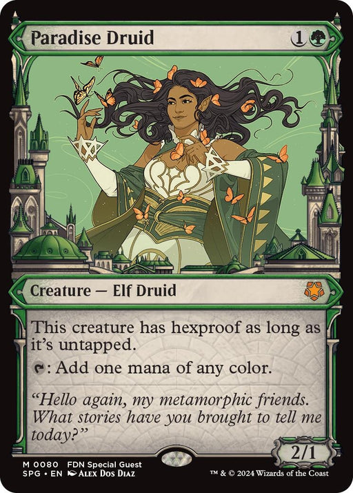 Image for Paradise Druid (Showcase) (80) (Foil) [Special Guests] - Magic: The Gathering