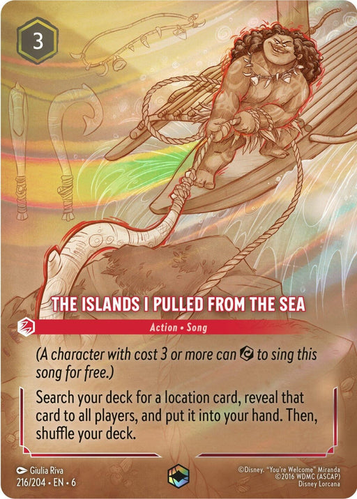 Image for The Islands I Pulled From The Sea (Enchanted) (216/204) (Holofoil) [Azurite Sea] - Disney Lorcana