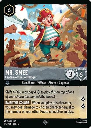 Mr. Smee - Captain of the Jolly Roger (176/204) Cold Foil [Azurite Sea]