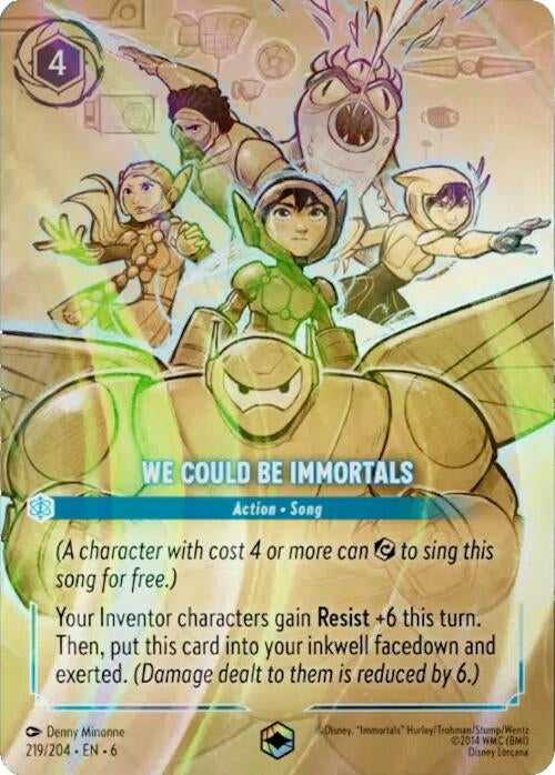 Image for We Could Be Immortals (Enchanted) (219/204) (Holofoil) [Azurite Sea] - Disney Lorcana