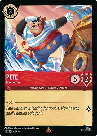 Pete - Freebooter (122/204) Cold Foil [Azurite Sea]