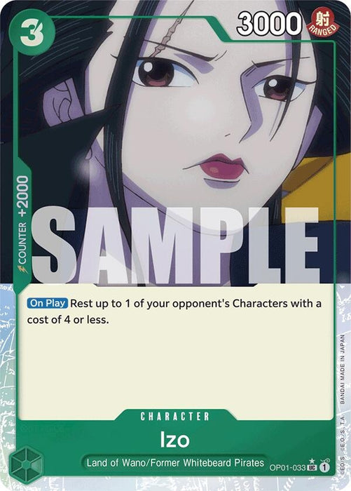 Image for Izo (OP01-033) (Full Art) (OP01-033) (Foil) [Premium Booster -The Best-] - One Piece Card Game