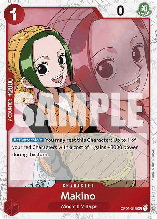 Makino (Jolly Roger Foil) (OP02-015) (Foil) [Premium Booster -The Best-]