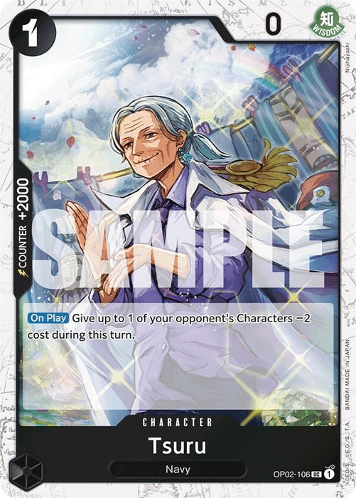 Tsuru (Jolly Roger Foil) (OP02-106) (Foil) [Premium Booster -The Best-]