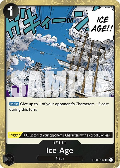 Image for Ice Age (Jolly Roger Foil) (OP02-117) (Foil) [Premium Booster -The Best-] - One Piece Card Game