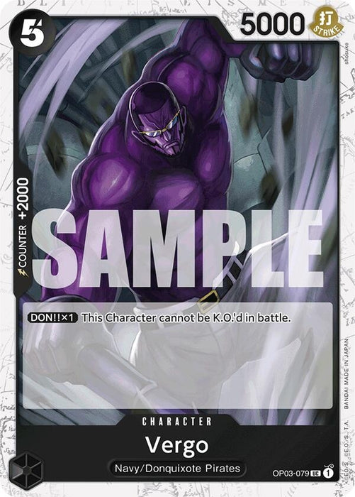 Image for Vergo (Jolly Roger Foil) (OP03-079) (Foil) [Premium Booster -The Best-] - One Piece Card Game