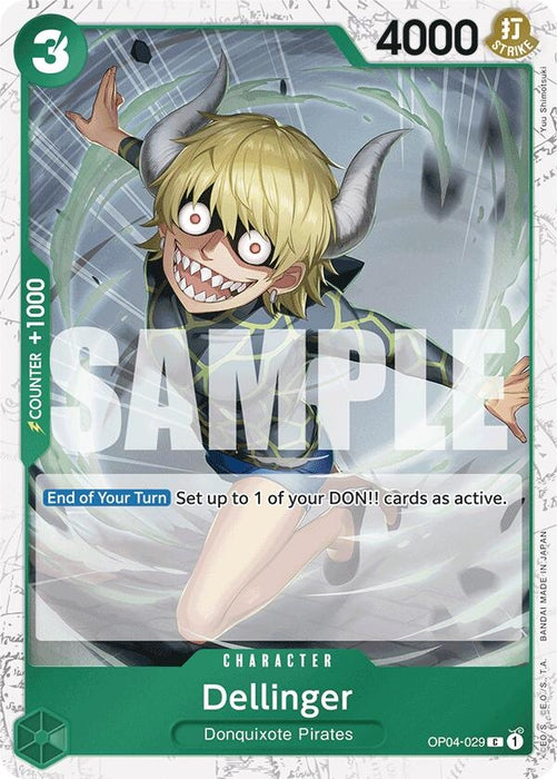 Image for Dellinger (Jolly Roger Foil) (OP04-029) (Foil) [Premium Booster -The Best-] - One Piece Card Game