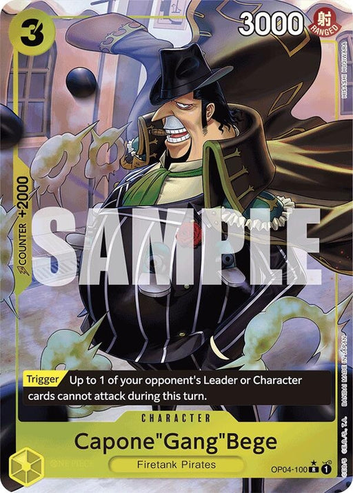 Image for Capone"Gang"Bege (OP04-100) (Full Art) (OP04-100) (Foil) [Premium Booster -The Best-] - One Piece Card Game