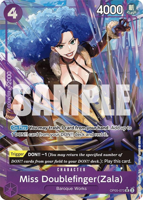 Image for Miss Doublefinger(Zala) (Full Art) (OP05-073) (Foil) [Premium Booster -The Best-] - One Piece Card Game