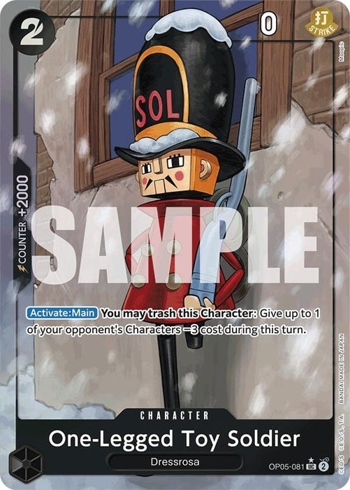 Image for One-Legged Toy Soldier (Full Art) (OP05-081) (Foil) [Premium Booster -The Best-] - One Piece Card Game