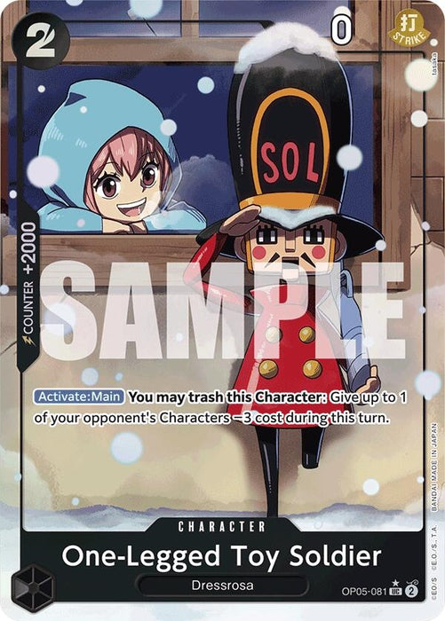 One-Legged Toy Soldier (Alternate Art) (OP05-081) (Foil) [Premium Booster -The Best-]